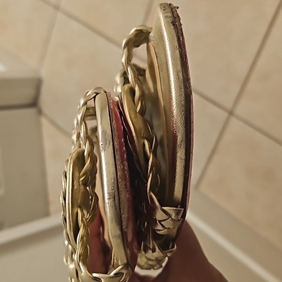 CL Marilla Flat Metallic Red Sole Slide Sandal - Picture 6 of 9